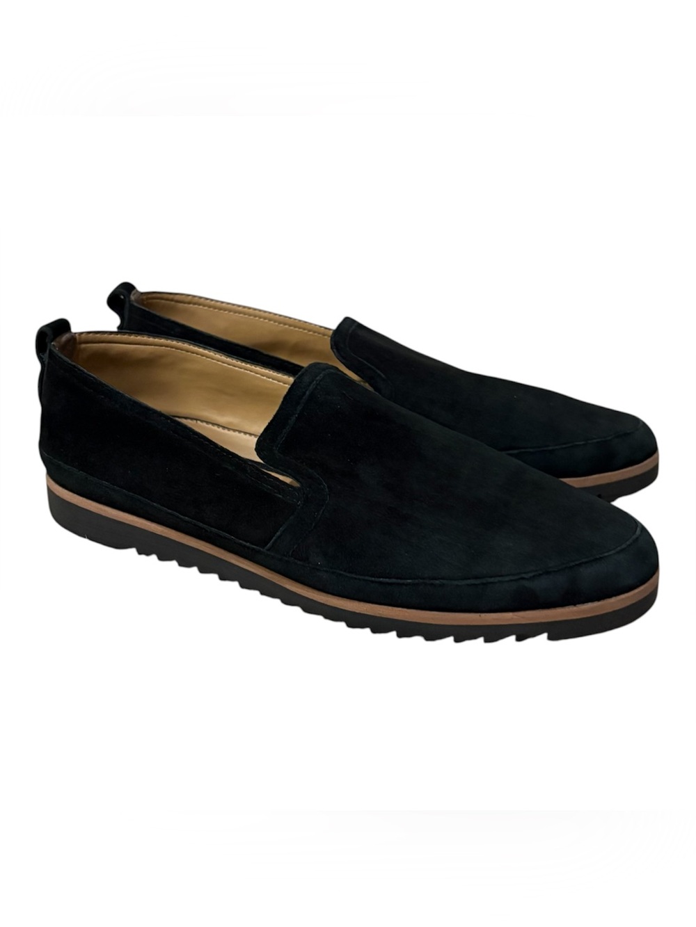 Franco Sarto Shoes Womens 7.5  Black Haiku 2 Loafers Leather Casual Low Top
